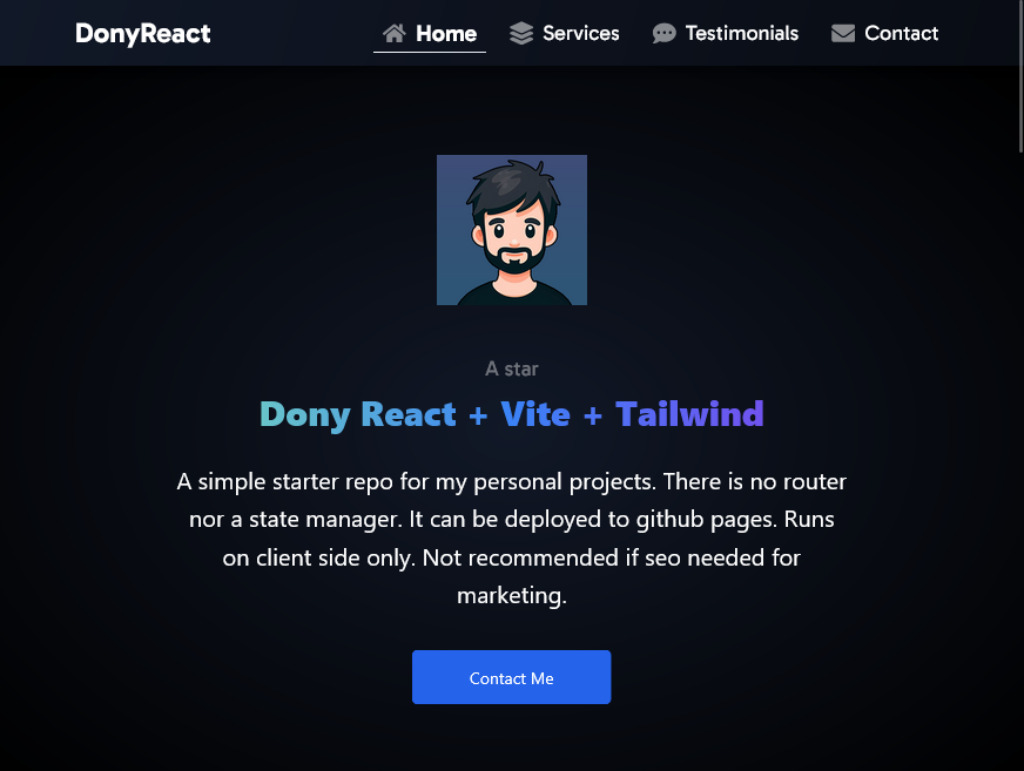 donyreact project image