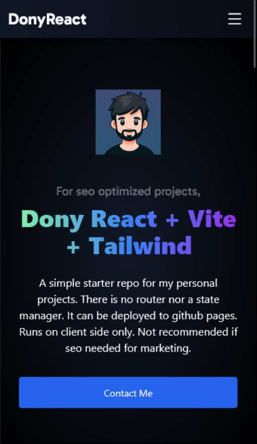 donyreact project image